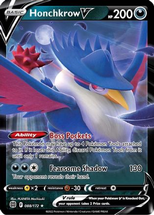 Honchkrow V (088/172) [Sword & Shield: Brilliant Stars] - Trinity Hobby