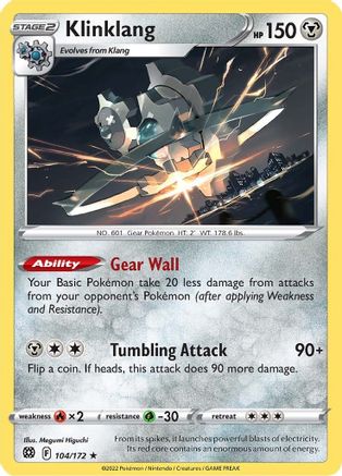 Klinklang (104/172) [Sword & Shield: Brilliant Stars] - Trinity Hobby