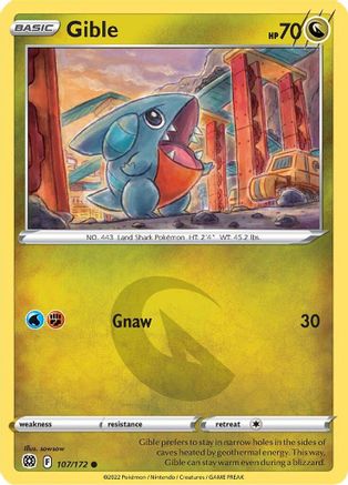 Gible (107/172) [Sword & Shield: Brilliant Stars] - Trinity Hobby