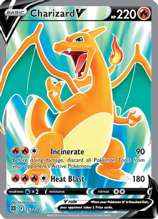 Charizard V (153/172) [Sword & Shield: Brilliant Stars] - Trinity Hobby