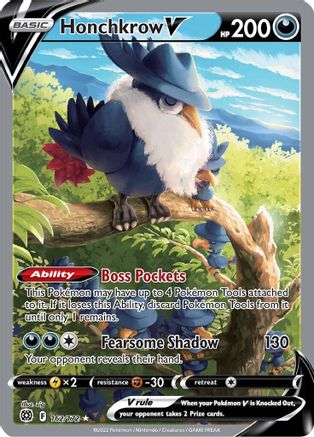 Honchkrow V (162/172) [Sword & Shield: Brilliant Stars] - Trinity Hobby