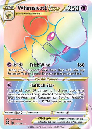 Whimsicott VSTAR (175/172) [Sword & Shield: Brilliant Stars] - Trinity Hobby