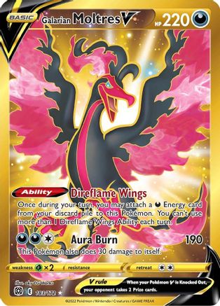 Galarian Moltres V (183/172) [Sword & Shield: Brilliant Stars] - Trinity Hobby