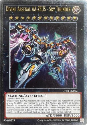Divine Arsenal AA-ZEUS - Sky Thunder [OP18-EN002] Ultimate Rare - Trinity Hobby