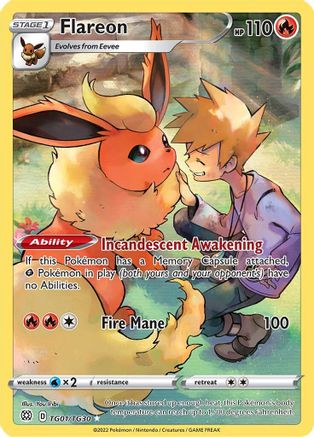 Flareon (TG01/TG30) [Sword & Shield: Brilliant Stars] - Trinity Hobby