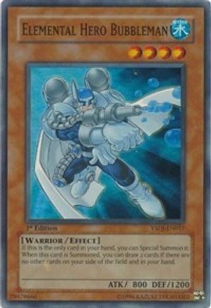 Elemental HERO Bubbleman [YSDJ-EN017] Super Rare - Trinity Hobby