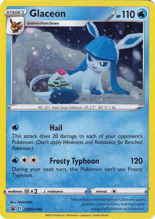 Glaceon (SWSH192) [Sword & Shield: Black Star Promos] - Trinity Hobby