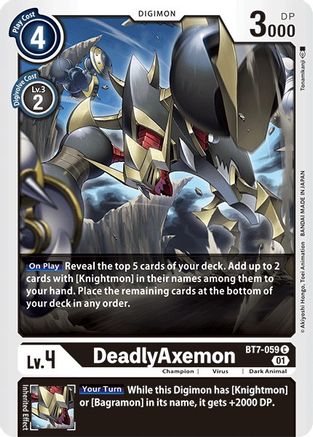 DeadlyAxemon [BT7-059] [Next Adventure] - Trinity Hobby