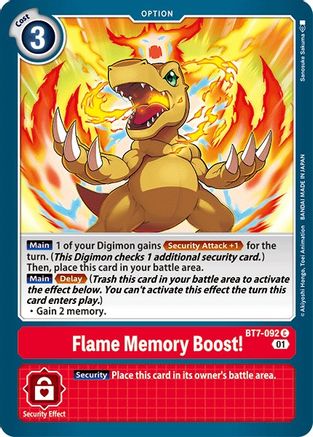 Flame Memory Boost! [BT7-092] [Next Adventure] - Trinity Hobby