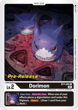 Dorimon (BT7-005) - [Next Adventure Pre-Release Cards]