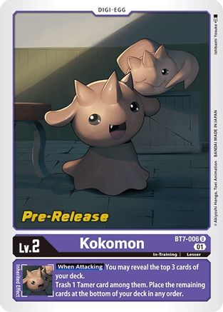 Kokomon [BT7-006] [Next Adventure Pre-Release Cards] - Trinity Hobby
