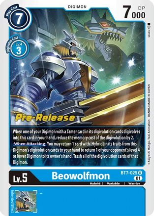 Beowolfmon [BT7-025] [Next Adventure Pre-Release Cards] - Trinity Hobby