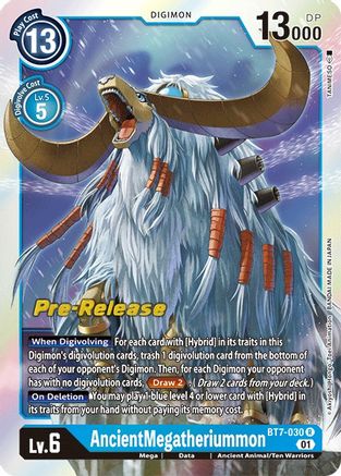 AncientMegatheriummon [BT7-030] [Next Adventure Pre-Release Cards] - Trinity Hobby
