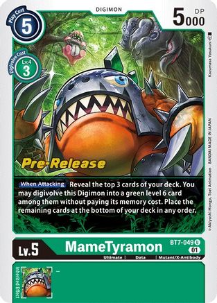 MameTyramon [BT7-049] [Cartes pré-version de la prochaine aventure] 