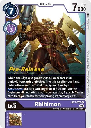 Rhihimon [BT7-075] [Next Adventure Pre-Release Cards] - Trinity Hobby