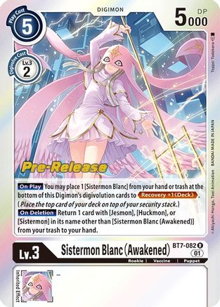 Sistermon Blanc (Awakened) [BT7-082] [Next Adventure Pre-Release Cards] - Trinity Hobby