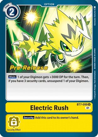 Electric Rush [BT7-099] [Next Adventure Pre-Release Cards] - Trinity Hobby