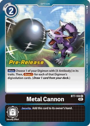 Metal Cannon [BT7-104] [Next Adventure Pre-Release Cards] - Trinity Hobby