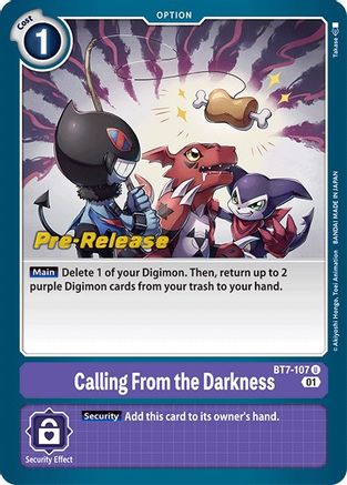 Calling From the Darkness [BT7-107] [Next Adventure Pre-Release Cards] - Trinity Hobby