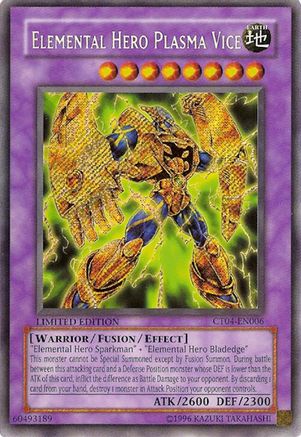 Elemental Hero Plasma Vice [CT04-EN006] Secret Rare - Trinity Hobby