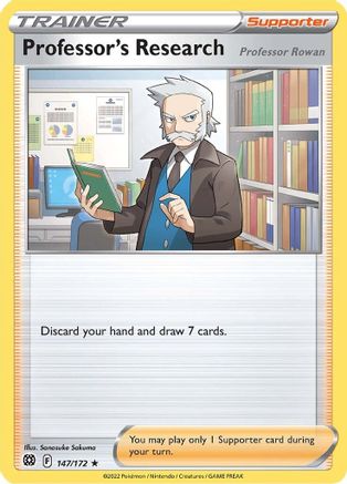 Professor's Research (147/172) (Theme Deck Exclusive) [Sword & Shield: Brilliant Stars] - Trinity Hobby