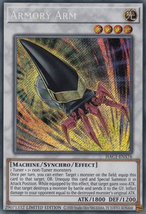 Armory Arm [HAC1-EN176] Secret Rare - Trinity Hobby