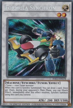 Formula Synchron [HAC1-EN178] Secret Rare - Trinity Hobby