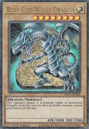 Blue-Eyes White Dragon (Duel Terminal) [HAC1-EN001] Parallel Rare - Trinity Hobby