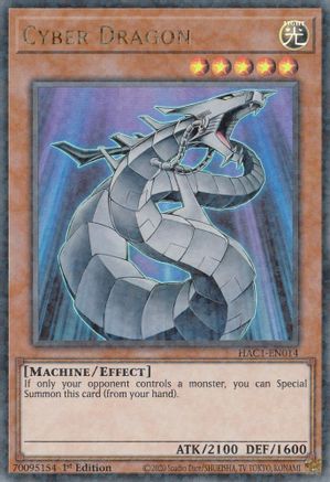 Cyber Dragon (Duel Terminal) [HAC1-EN014] Parallel Rare - Trinity Hobby