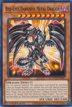 Red-Eyes Darkness Metal Dragon [HAC1-EN017] Common - Trinity Hobby