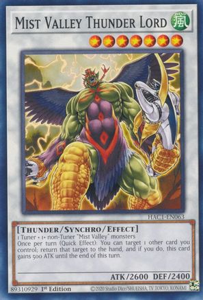 Mist Valley Thunder Lord [HAC1-EN063] Common - Trinity Hobby