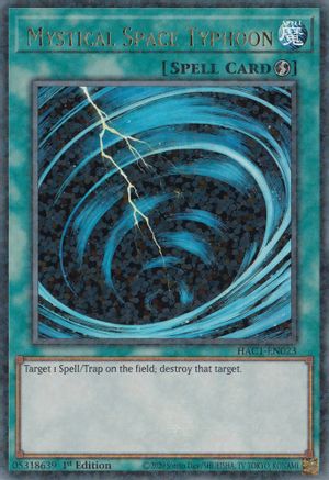 Mystical Space Typhoon (Duel Terminal) [HAC1-EN023] Parallel Rare - Trinity Hobby