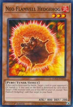 Neo Flamvell Hedgehog [HAC1-EN070] Common - Trinity Hobby