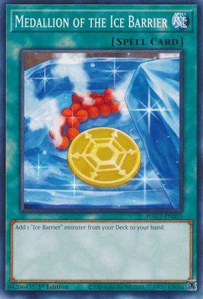 Medallion of the Ice Barrier [HAC1-EN055] Common - Trinity Hobby