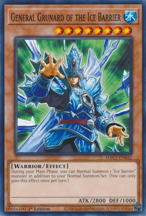General Grunard of the Ice Barrier [HAC1-EN042] Common - Trinity Hobby