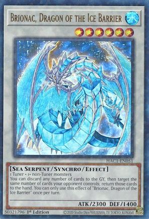 Brionac, Dragon of the Ice Barrier (Duel Terminal) [HAC1-EN051] Parallel Rare - Trinity Hobby