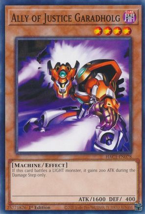 Ally of Justice Garadholg [HAC1-EN078] Common - Trinity Hobby