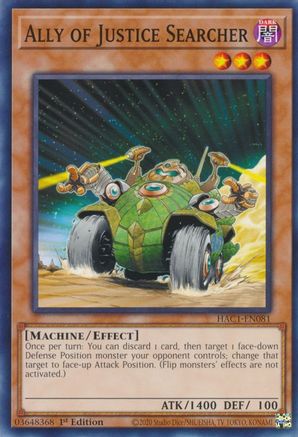 Ally of Justice Searcher [HAC1-EN081] Common - Trinity Hobby