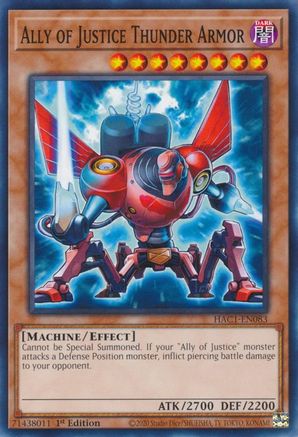 Ally of Justice Thunder Armor [HAC1-EN083] Common - Trinity Hobby