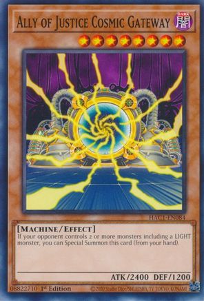 Ally of Justice Cosmic Gateway [HAC1-EN084] Common - Trinity Hobby