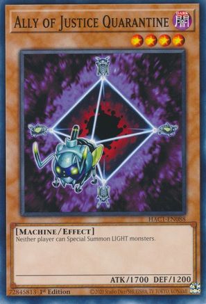 Ally of Justice Quarantine [HAC1-EN088] Common - Trinity Hobby