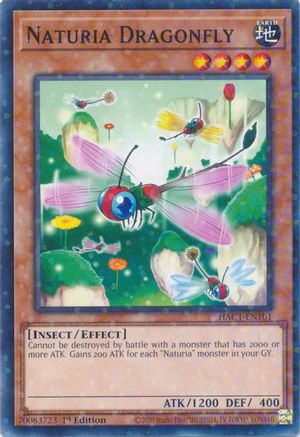 Naturia Dragonfly (Duel Terminal) [HAC1-EN101] Parallel Rare - Trinity Hobby