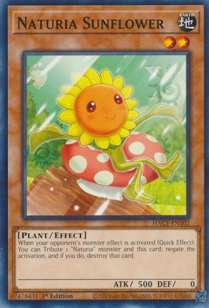 Naturia Sunflower [HAC1-EN102] Common - Trinity Hobby