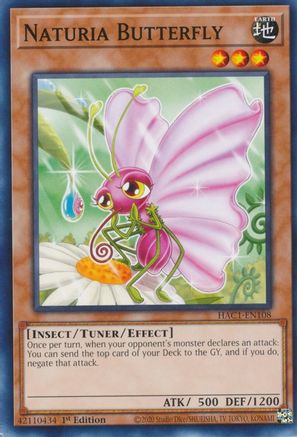 Naturia Butterfly [HAC1-EN108] Common - Trinity Hobby