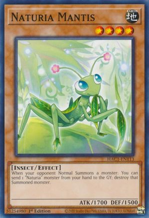 Naturia Mantis [HAC1-EN113] Common - Trinity Hobby