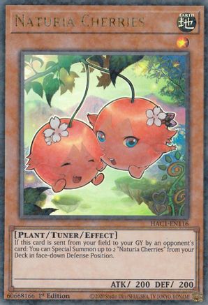 Naturia Cherries (Duel Terminal) [HAC1-EN116] Parallel Rare - Trinity Hobby