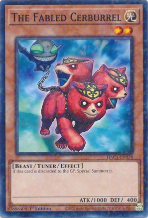 The Fabled Cerburrel (Duel Terminal) [HAC1-EN138] Parallel Rare - Trinity Hobby