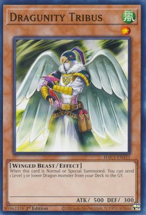 Dragunity Tribus [HAC1-EN151] Common - Trinity Hobby