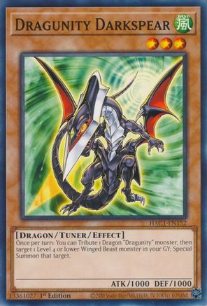 Dragunity Darkspear [HAC1-EN152] Common - Trinity Hobby