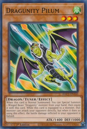 Dragunity Pilum [HAC1-EN160] Common - Trinity Hobby